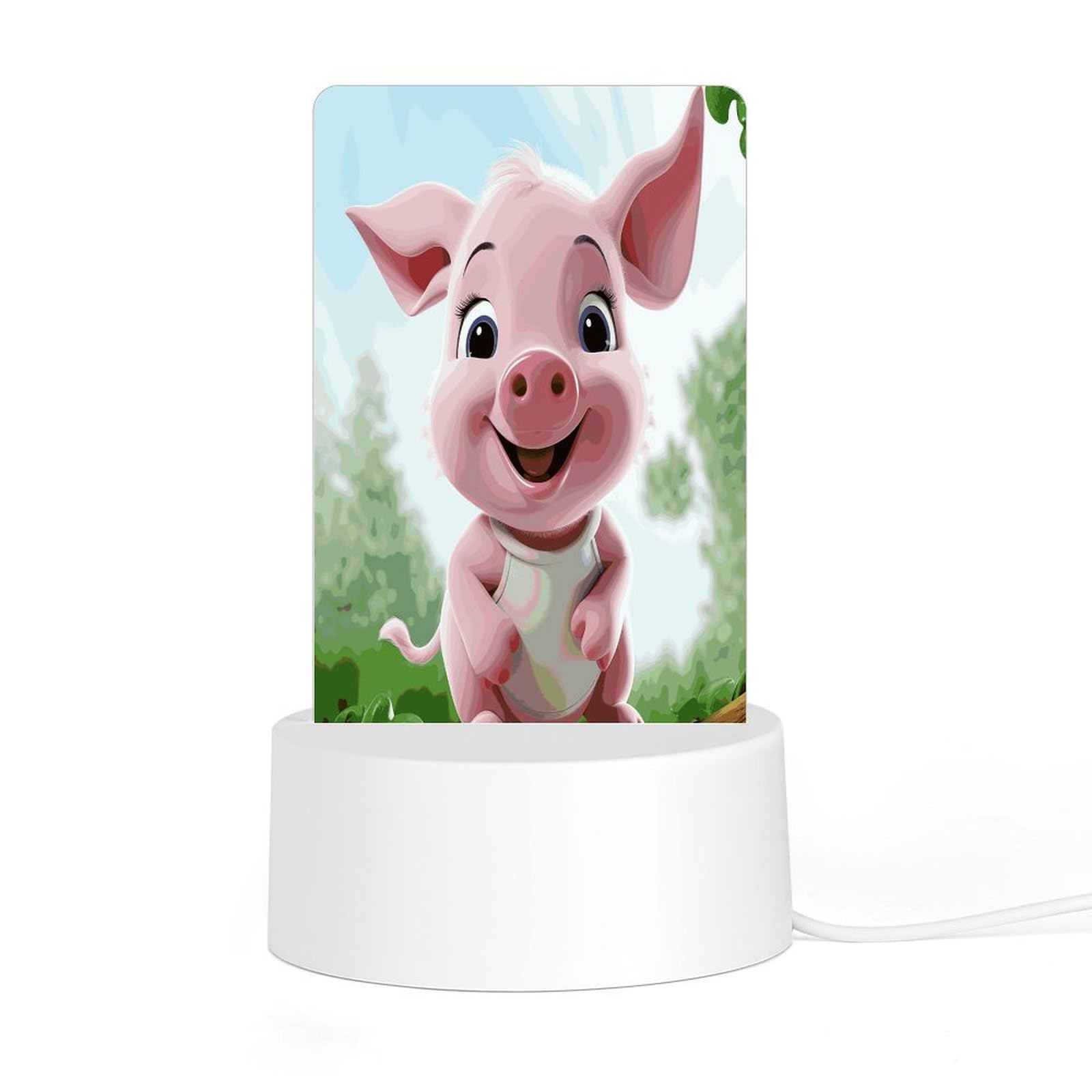 Adfgyerh Style Smiling (13) Night Light Acrylic Material Easy Installation, Home Decor Usb Interface Power Supply, Lamp For Restaurant Bar Cafe Room Decor