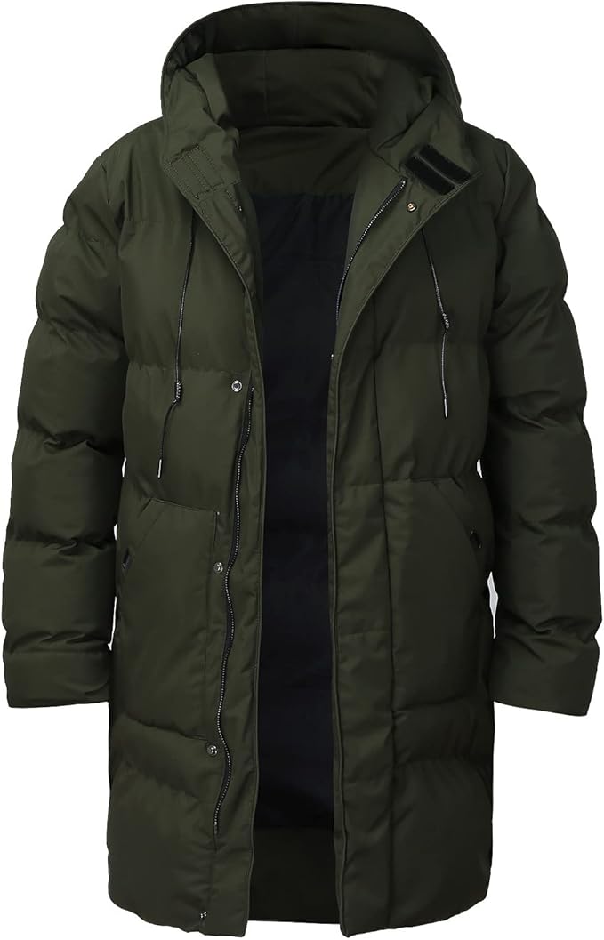 Amazon Sonyydso メンズ厚手ジャケット 保温防風綿の服 無地ブルゾン カジュアル おしゃれ冬服 防寒着 秋冬人気コート アウトドア 通学通勤作業 コート ジャケット 通販