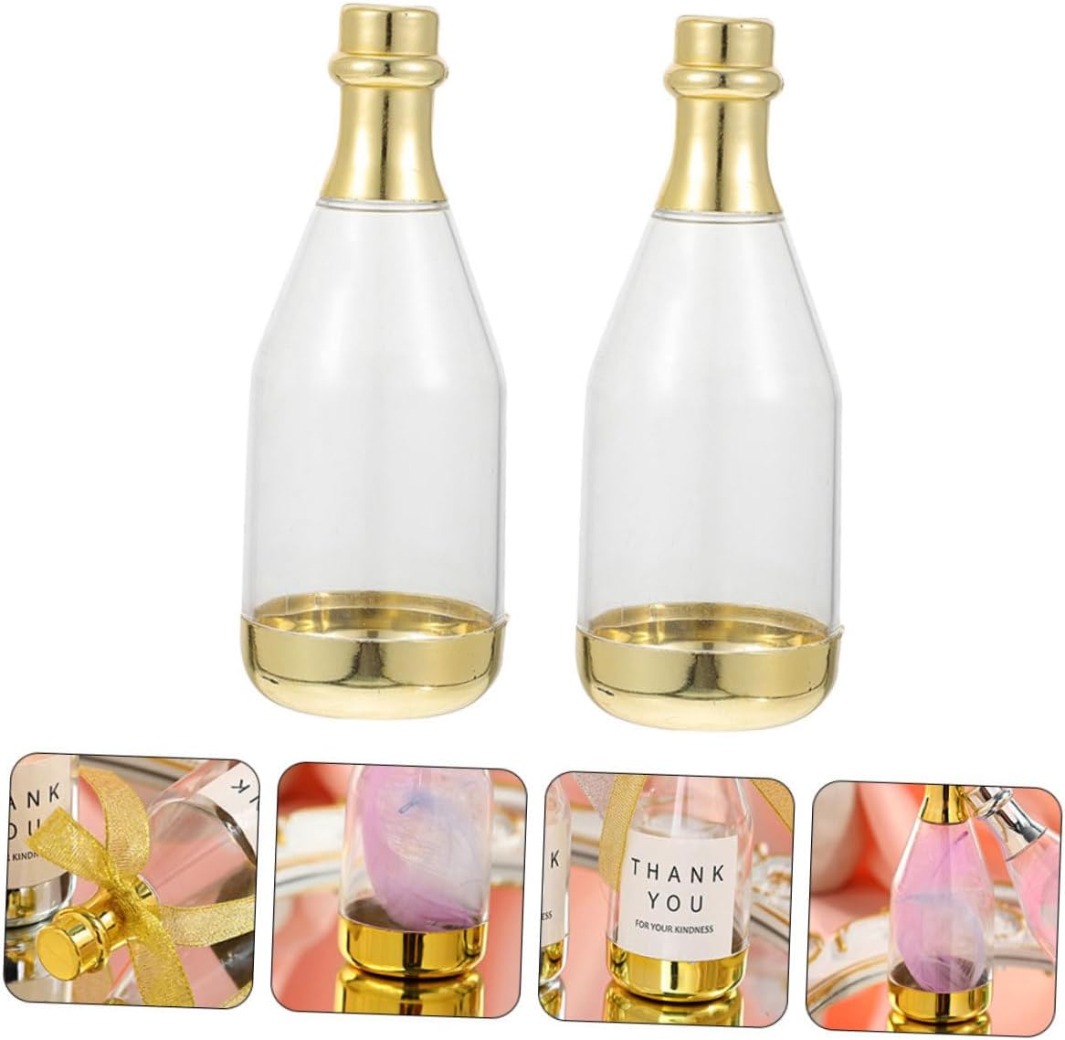 Mini Wine Bottles Bulk Decorative Candy Containers for Adults Wedding Shower Party Favors