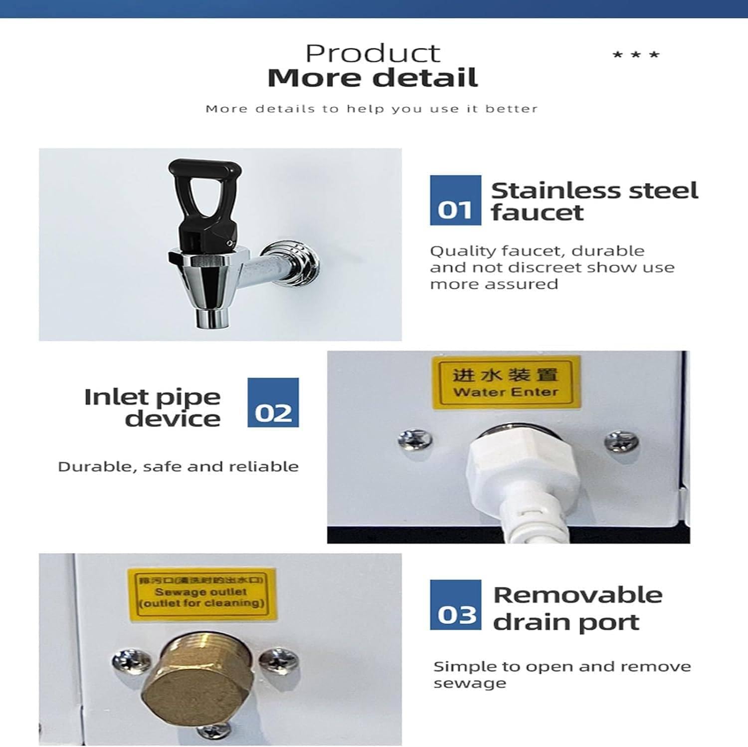 Wall-Mounted Instant Hot Water Dispenser - Electric Kettle with Temperature Control and Spout for Fast Boiling Water - Perfect for Coffee, Home, and Office Use(Black,80L)