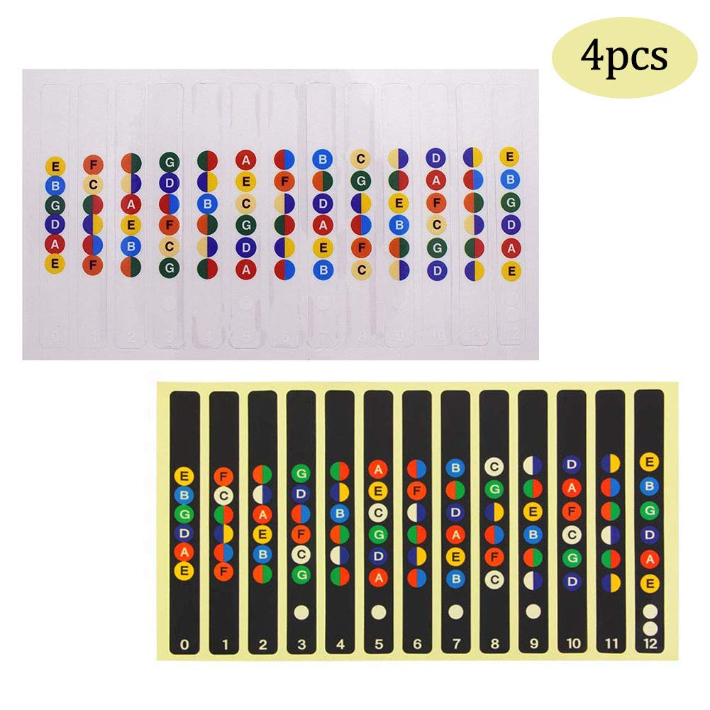 Buy 4Pcs Guitar Fretboard Note Guitar Fretboard Note Decals