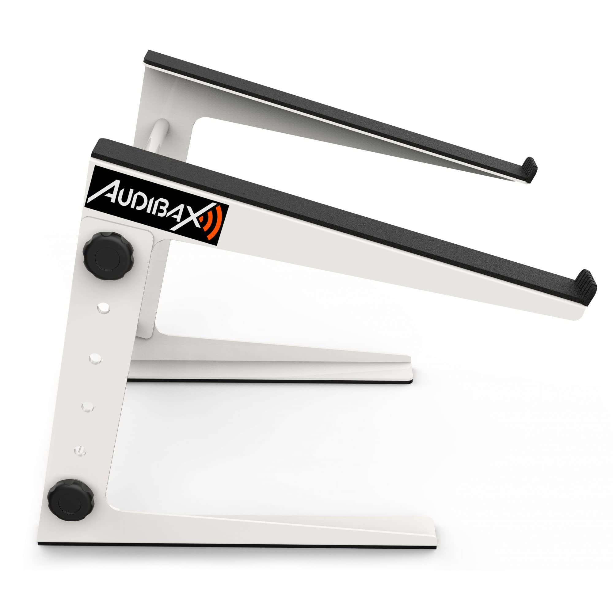 Audibax TOP-5W MH-001 PRO Blanco Laptop DJ Stand Ordenador portátil cabina Dj/estudio