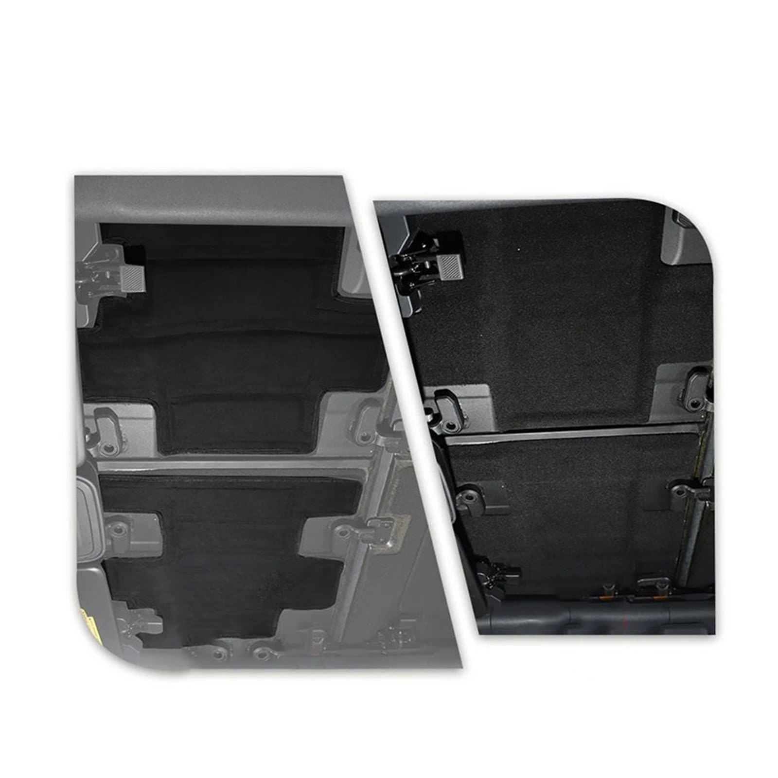Almohadilla de algodón aislante for techo de coche, Compatible con Ford Bronco 2/4 puertas 2021/2026, accesorios de estera de aislamiento acústico(2 Door)