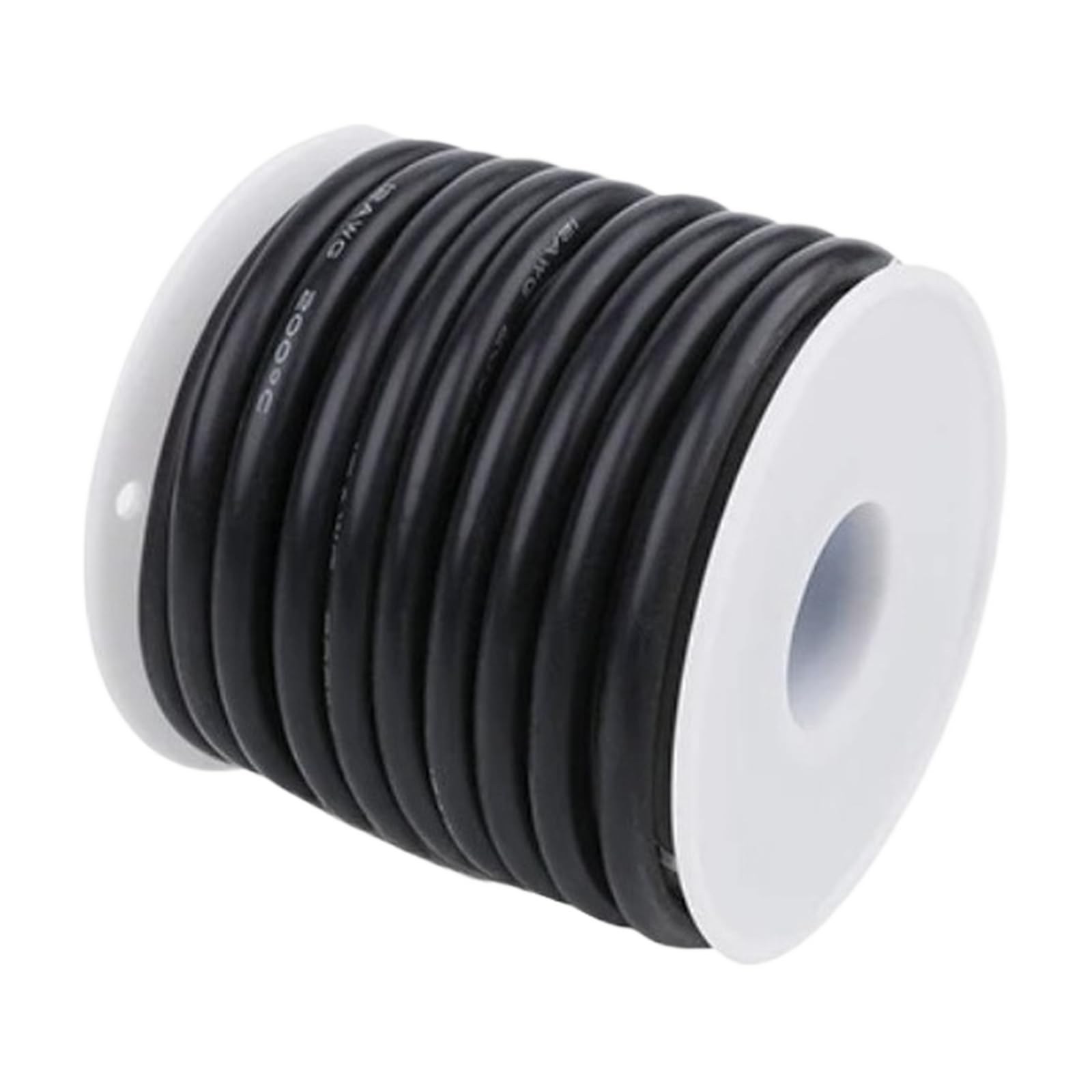 10colors Soft and Flexible Silicone Wire Spools 12 13 14 15 16 17 18 20 22 24 26 28 30awg (Black; 17AWG 15m)
