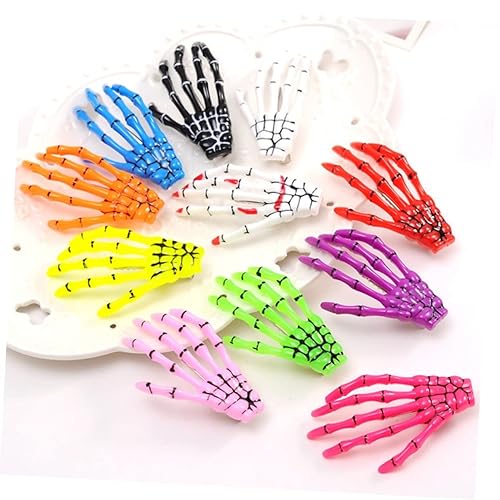 Miniatura 2 de Pinzas para el pelo de garra, 8 piezas, pinzas para el cabello, pinzas para el pelo de esqueleto, horquilla de esqueleto para mujer, pinzas para el