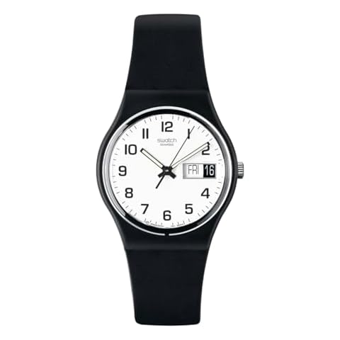 Swatch Gent Standard Once Again Quartz Watch, Black Cover