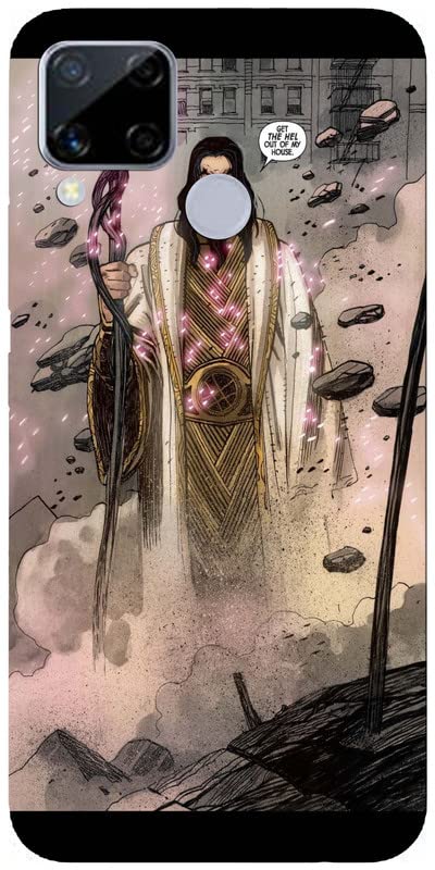 Alka ODINN Designer Printed Soft Silicone Multi-Coloured Back Cover Compatible for REALME C15