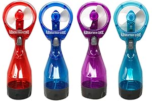 Pack of 4 Water Mist Spray Bottle Fan