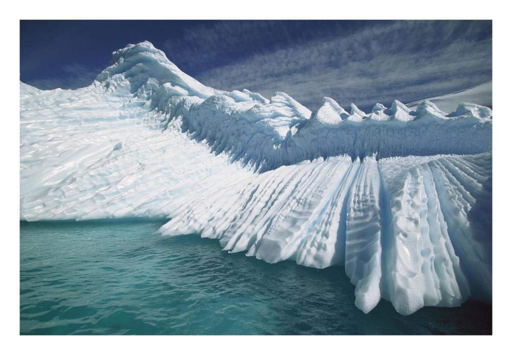 Artworks Italia Overturned iceberg with eroded edges, Enterprise Island, Gerlache Strait, Antarctica-Paper Art-26"x18"