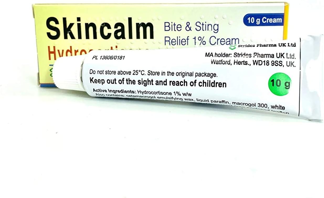 2 x Skincalm 10g Bite and Sting Relief 1% Cream