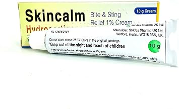 2 x Skincalm 10g Bite and Sting Relief 1% Cream