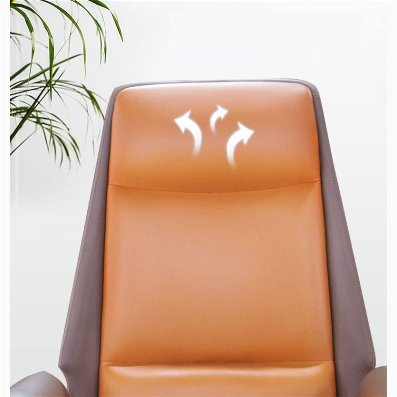 Nowoczesne, minimalistyczne krzesło biurowe, prawdziwa skóra bydlęca, domowe krzesło szefa do nauki i grania, ergonomiczny design, stylowe, wygodne