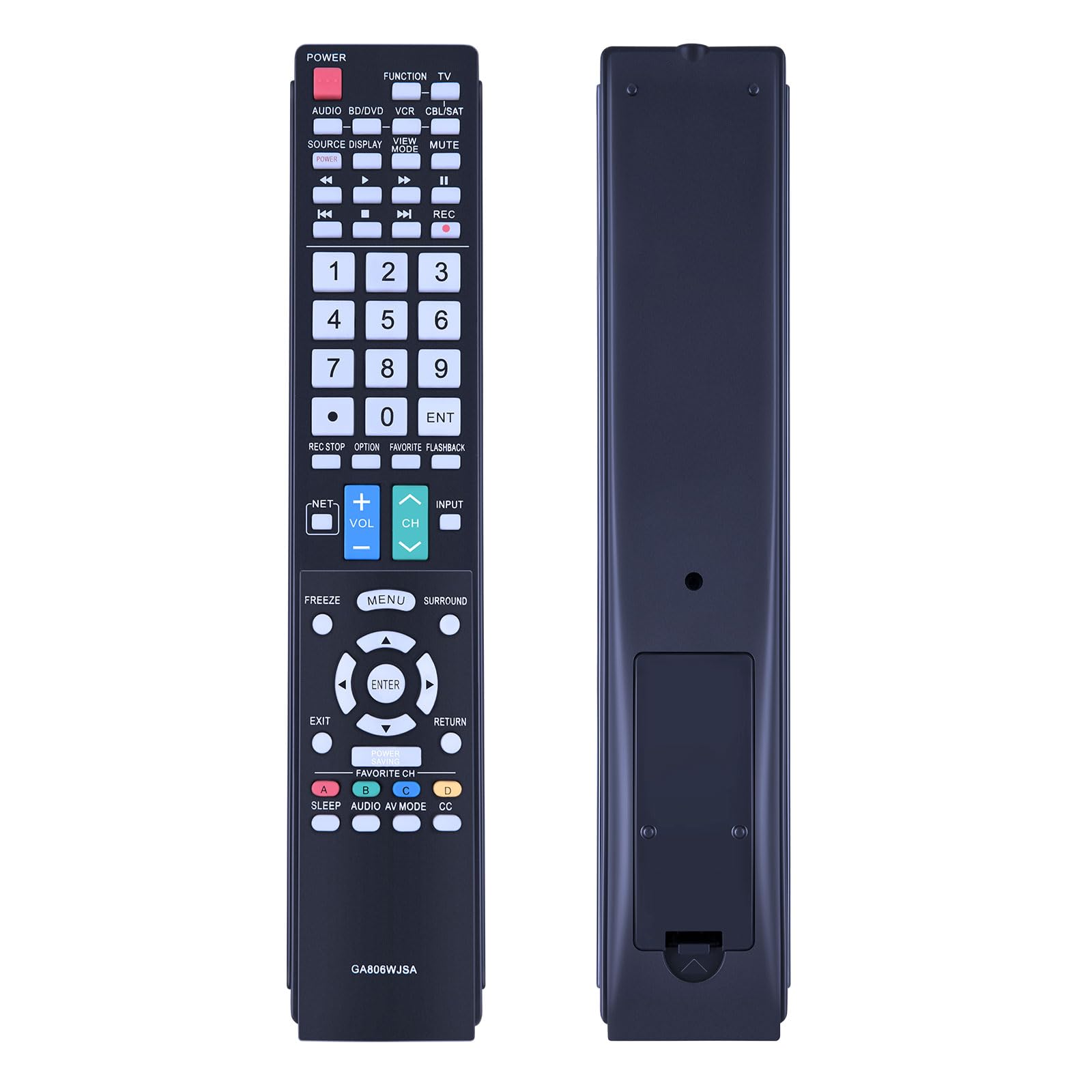 Télécommande GA806WJSA compatible Sharp Aquos remplacement rapide - 8