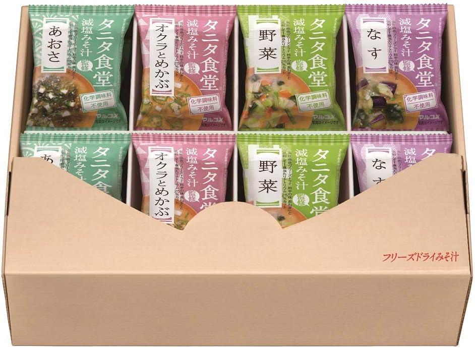 Miso soup assortment 16 meals of Marukome freeze dry Tanita cafeteria supervision by Marukome