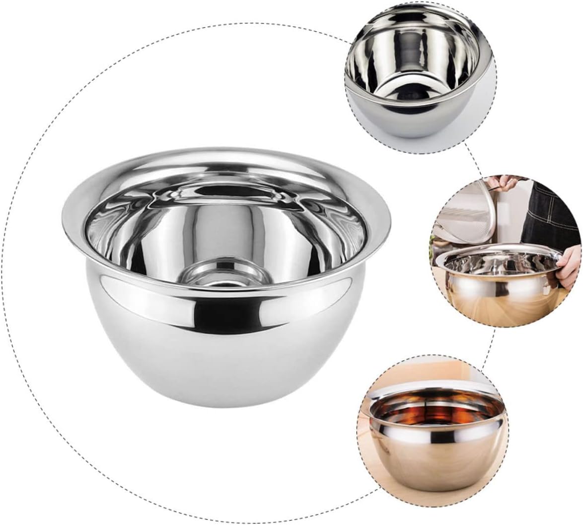 304 Stainless Steel Oil Basin Large Salad Bowl Kitchen Bowl Food Storage Container
