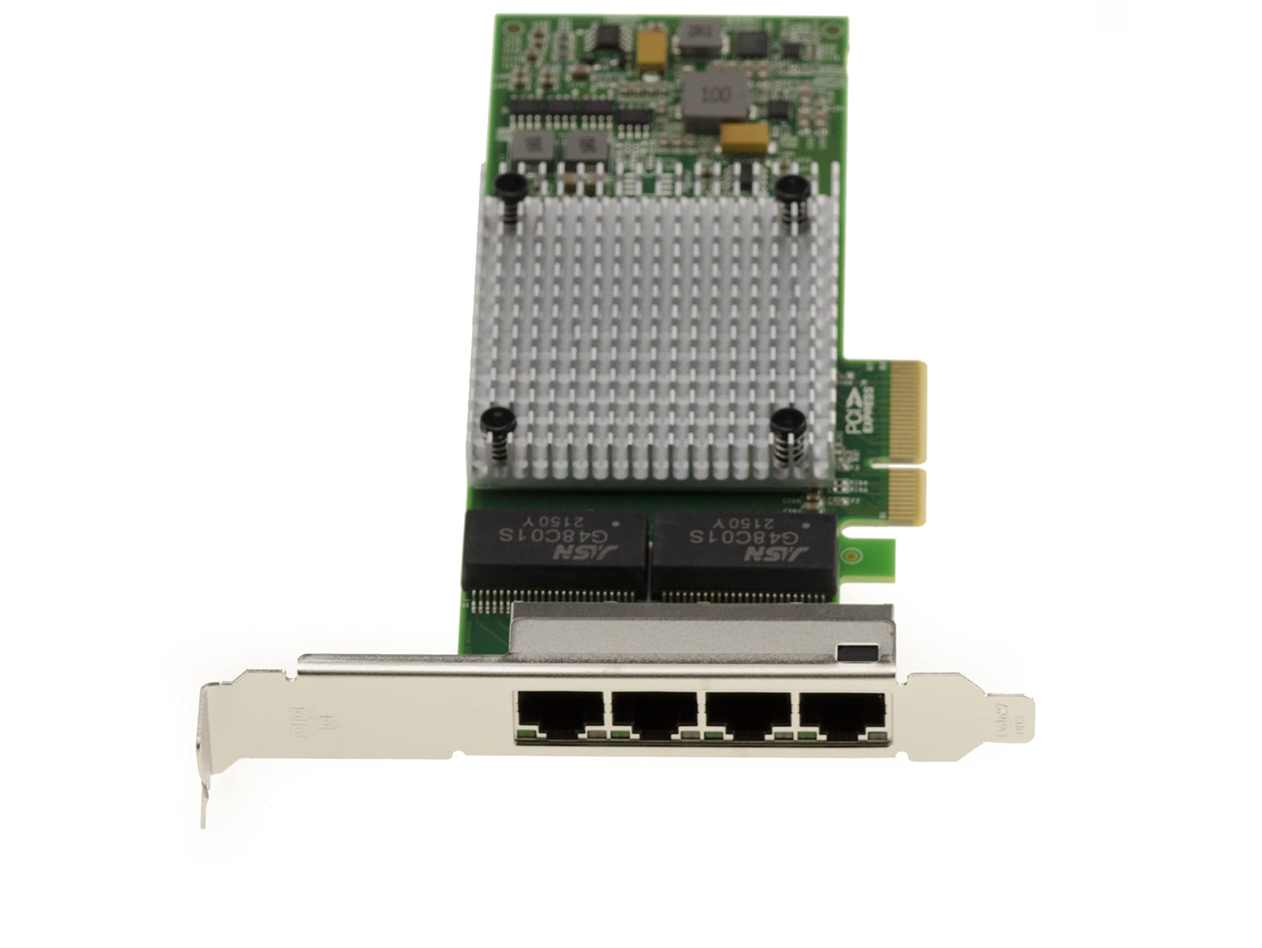 KALEA-INFORMATIQUE Scheda controller di rete PCIe x4 a 4 porte Gigabit LAN RJ45 Ethernet 10 100 1000 1G - Chipset doppio I350AM2 NIC