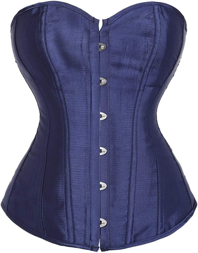 DKCHENH Corsé para mujer, talla grande, corsé sexy, ropa interior., Azul oscuro, XXXL