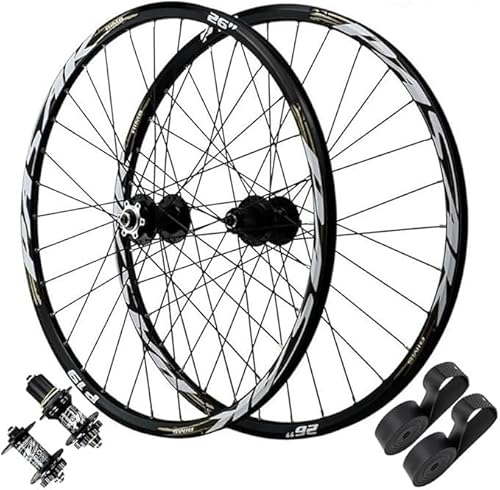 FIXARE MTB �o�C�N�z�C�[���Z�b�g 26/27.5/29 �C���`�A�f�B�X�N�u���[�L���]�ԃ����V�[���h�x�A�����O�n�u 135 �~�����[�g���A�}�E���e���z�C�[�� 32 �X�|�[�N�A7-11 �X�s�[�h�J�Z�b�g�p(Thru Axle Pair,29 inch