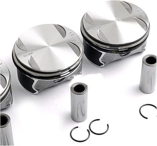 Miniatura 4 de Juego de anillos de pistones 11257562451 N46B20B Φ84mm compatible con BMW E60 E81 118i 120i X1 Z4 2.0L L4 motor aspirado naturalmente