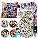 My Hero Academia Pillow Cover Stickers Gift Set - 1 MHA Pillow Case, 12 Stickers, 30 Postcards, 4 Button Pins, 1 Lanyard, 1 Phone Ring Holder for Anime MHA Fans