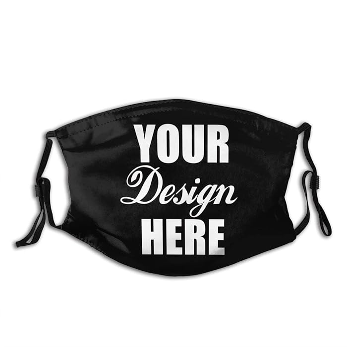 Buy Unisex Custom Design 3D Print Adjustable Design Your Own Face Masks Adult Mask Online at
