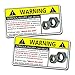 Funny ATV Four Wheeler Nuts Warning Decal Sticker 4x4