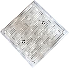 Lion FRP Fiber Reinforced Polymer (FRP) 5 Tons Capacity Manhole Cover | Chamber Cover | Sump Cover - (Size-24 x 24" Inch) (Pack of 1)