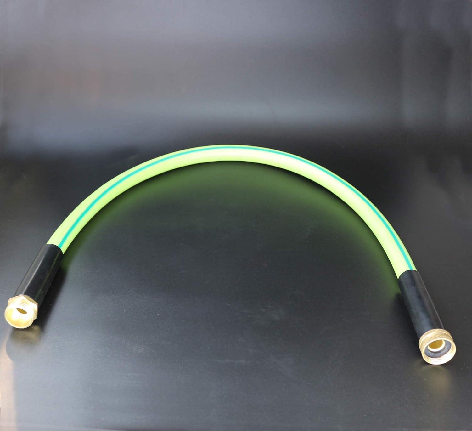 Atlantic Heavy Duty Short Garden Hose 5/8 IN. x 3 FT. with Brass Connectors Light Weight Water Hose (3 FT) : Patio, Lawn & Garden