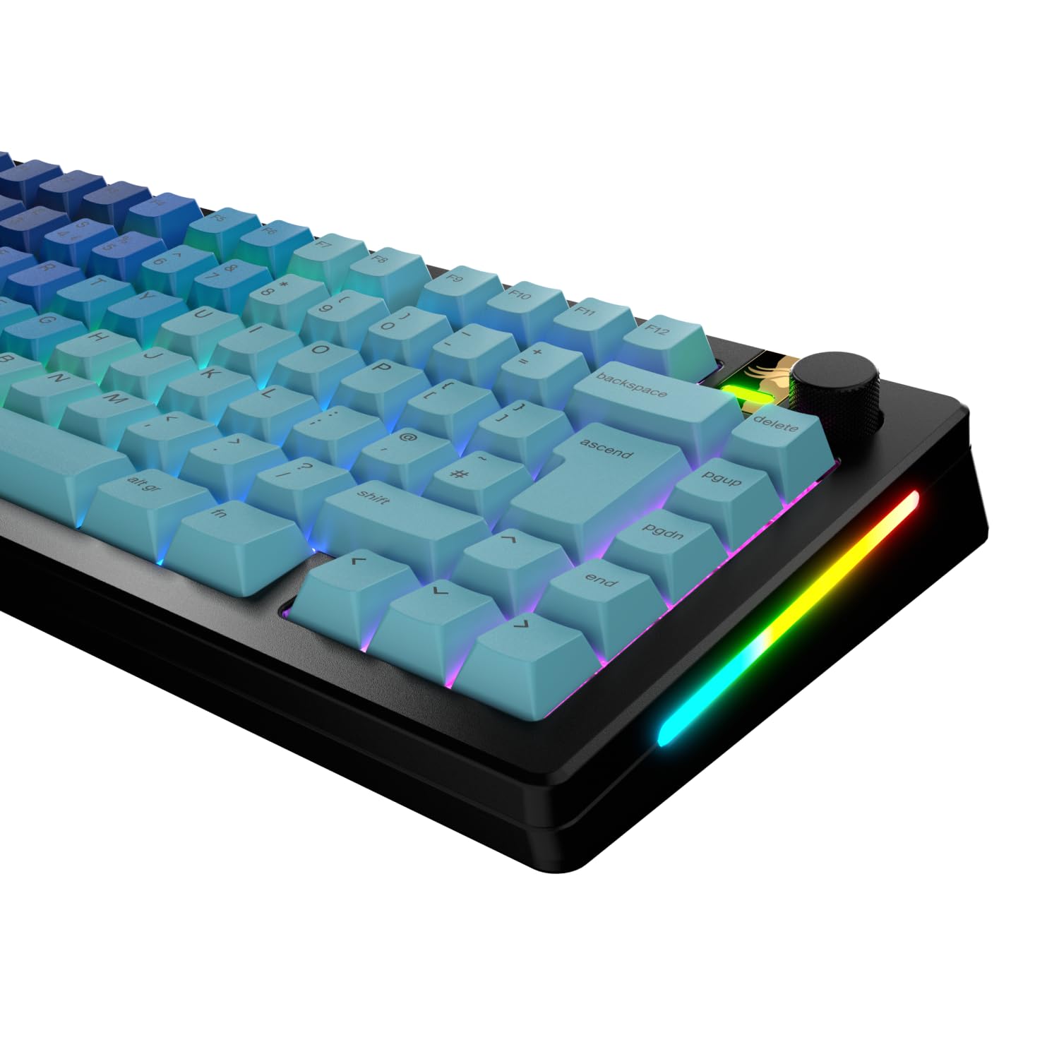 Glorious Gaming – GPBT Gradient-tangenter (Ocean) för mekaniska tangentbord, bleknar inte, passar till 100%,75%,65% och 60%,PBT-material, – Brittisk QWERTY-layout