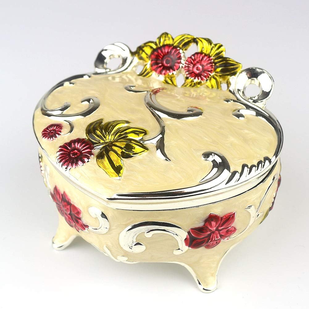 Boutique Embossed Metal Music Box Q