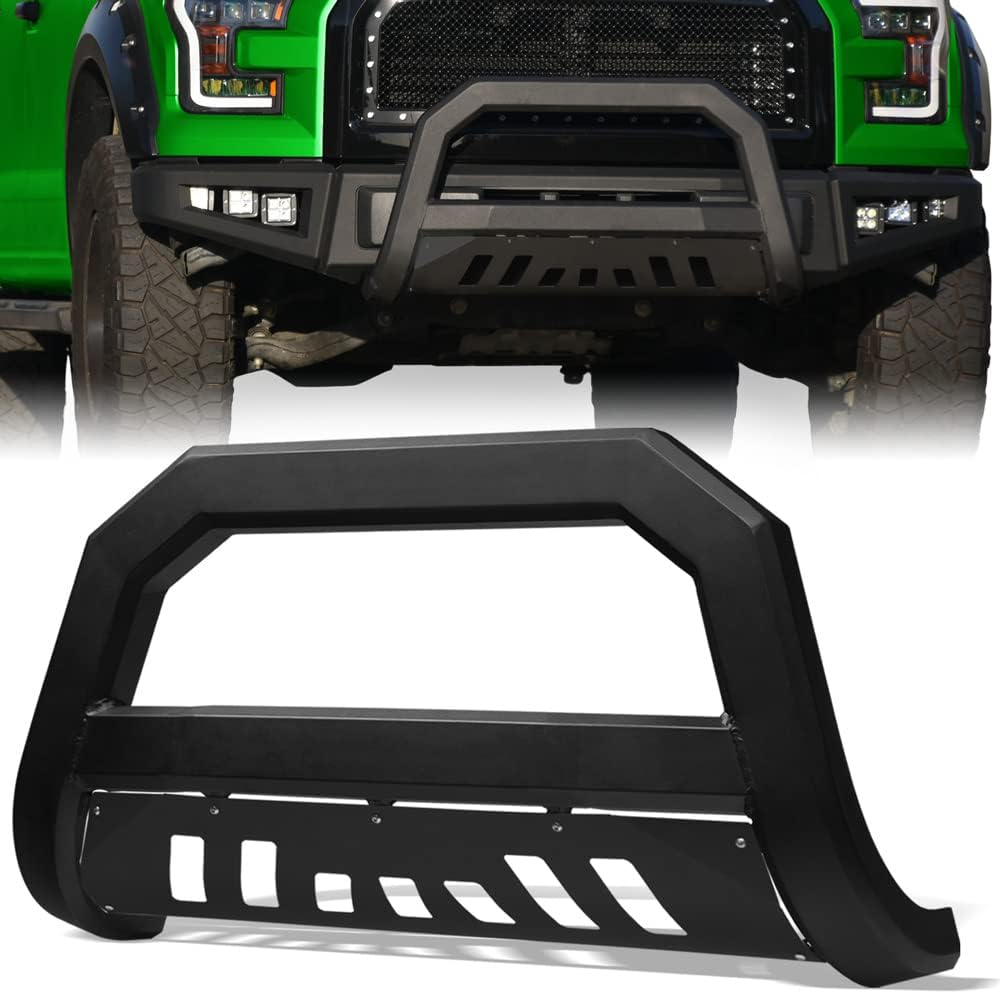 Stehlen 714937183537 Compatible with 2005 2006-2010 Hummer H3 Advance Series Bull Bar - Matte Black