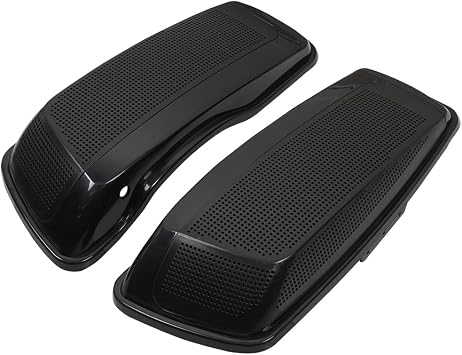 Dual 6x9 Unpainted ABS Saddlebag Speaker Lids Compatible with Harley Davidson Saddlebag Speaker Lids 2014 15 16 17 18 19 2020 2021