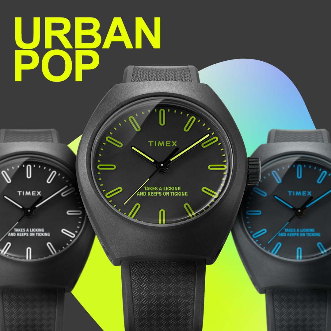Timex Reloj Analógico para Unisex Adulto de Cuarzo con Correa en Poliuretano TW2W42100VQ