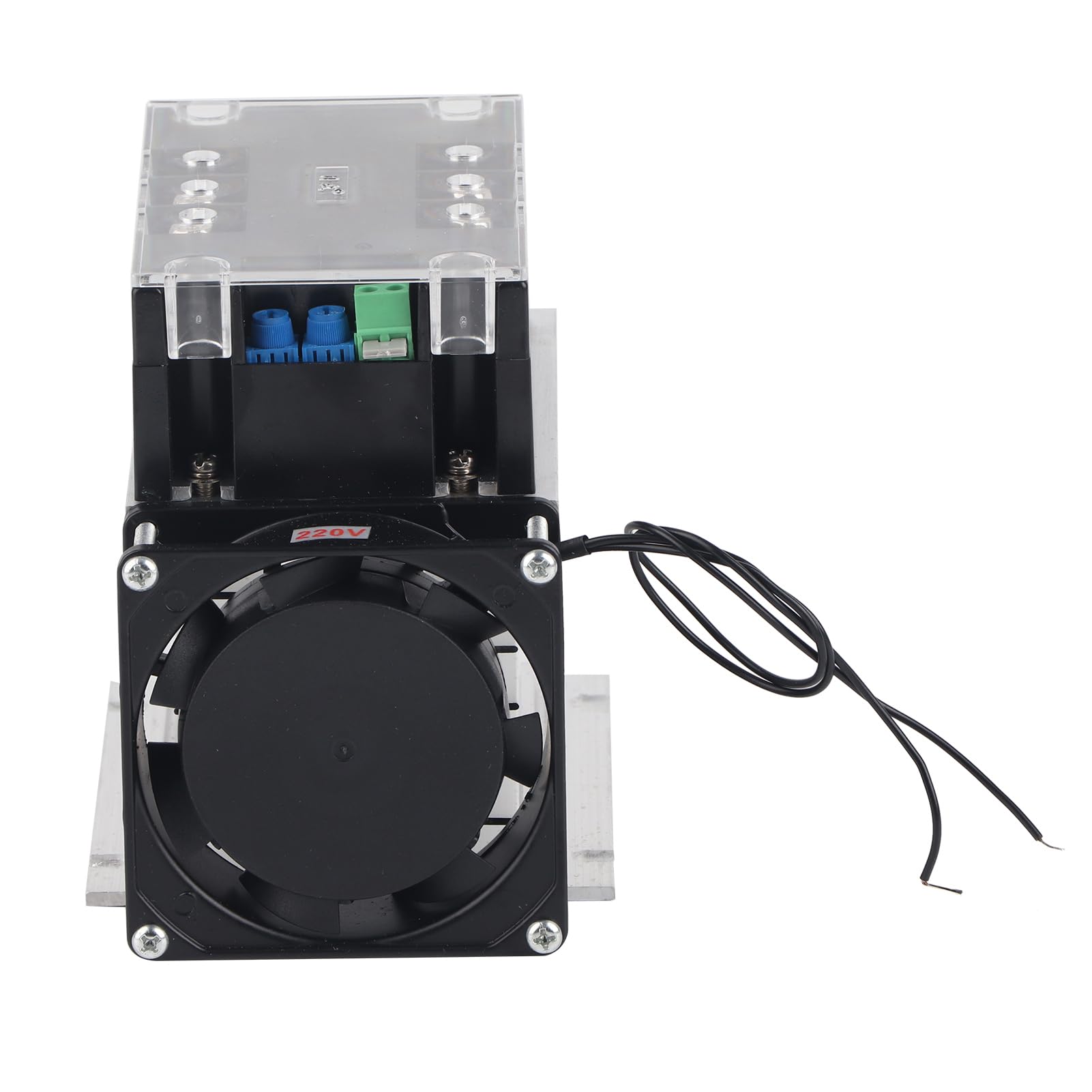 Modulo SSR-40WA-R1 con Fondo in Alluminio Soft Start per Controller Motore Elettrico per Officina Garage con Ventola 380VAC (Modulo+radiatore)