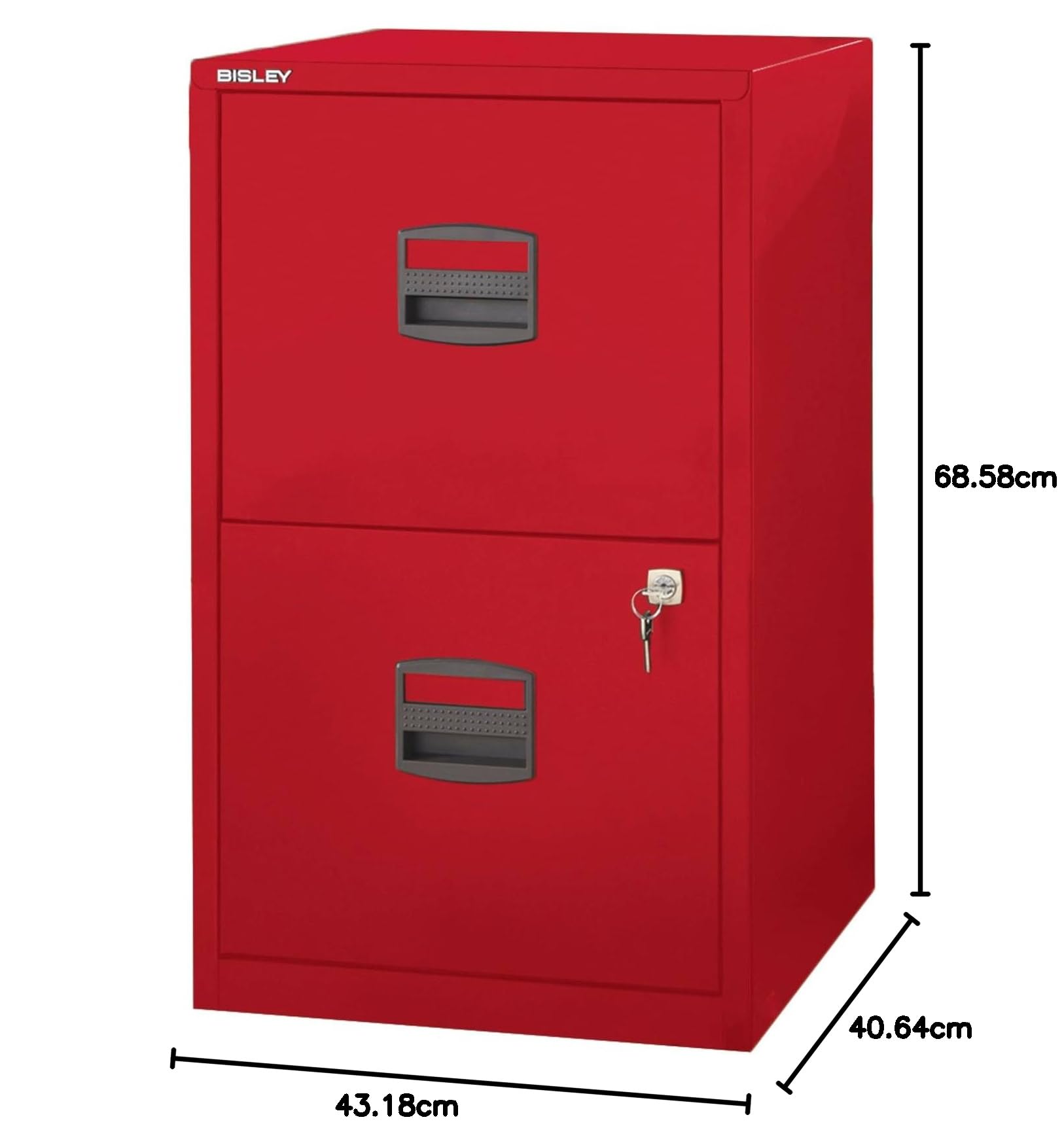 Amazon.co.jp: Bisley 2段引き出しスチールホームまたはオフィス