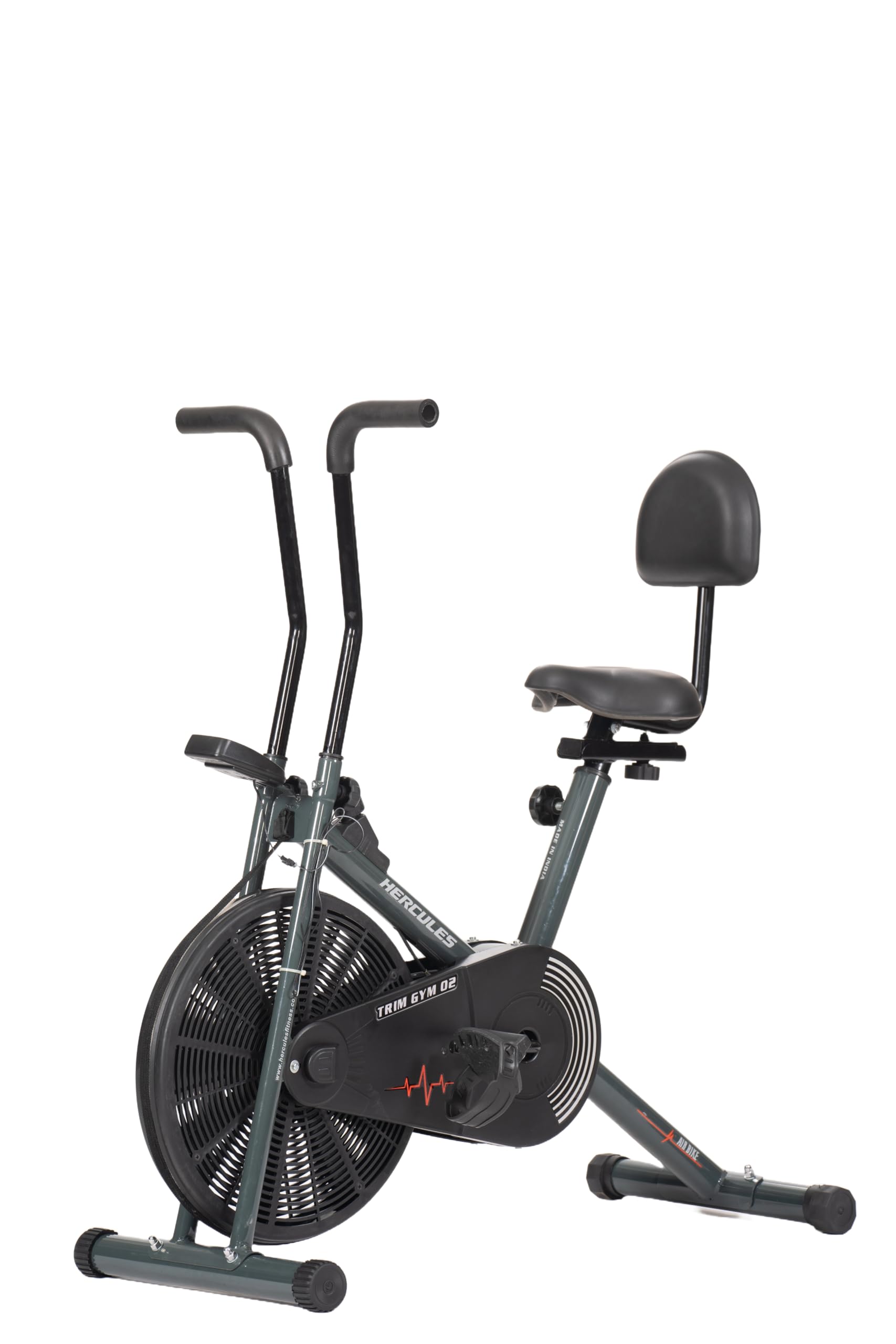 Hercules Fitness Air Bike TrimGym02 For home use with Back support for Home Gym Cardio (Green) (B0CWRPM5C9) Amazon Price History, Amazon Price Tracker