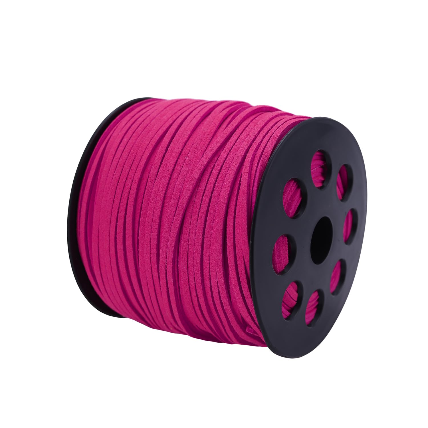 ZhXu Shuo 2.65mm x100 Yards Flat Suede Cord, Leather String with Roll Spool, Faux Leather Cord for Jewelry Making, Necklaces, Bracelets, Dream