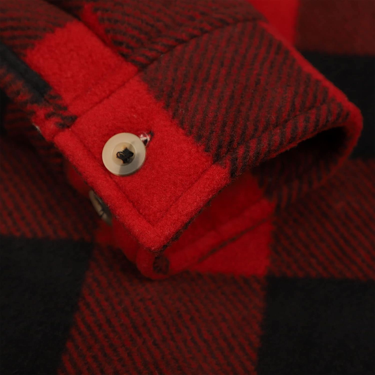 Yasumond Jackets for Men Flannel Zipper Fleece Sweatshirt Heavy Lined Warm Winter Coats Big Tall - Image 9