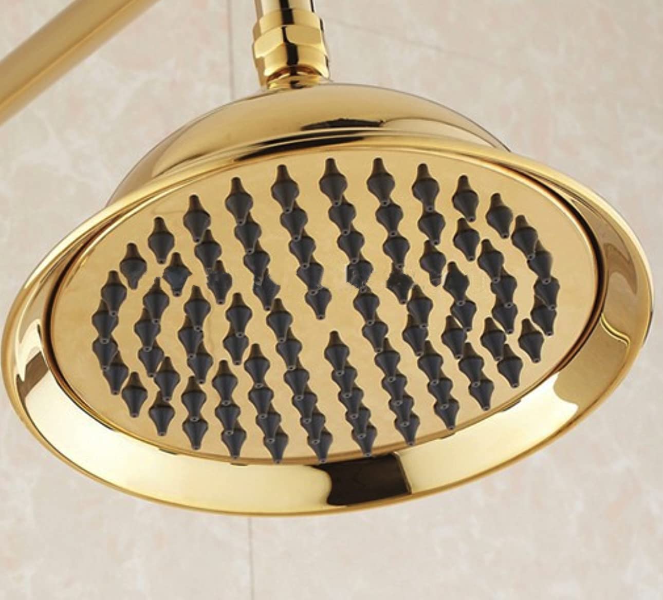 24x7 eMall Gold Shower Golden PVC rust free Victorian Golden 8 inch Diameter, light Weight, Adjustable (B09SV1LSW2) Amazon Price History, Amazon Price Tracker