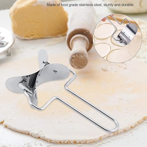 Miniatura 5 de Envoltorio de bola de masa de acero inoxidable Cortador de masa de piel Rodillo circular, ravioles, fabricante de albóndigas, utensilios de cocina,
