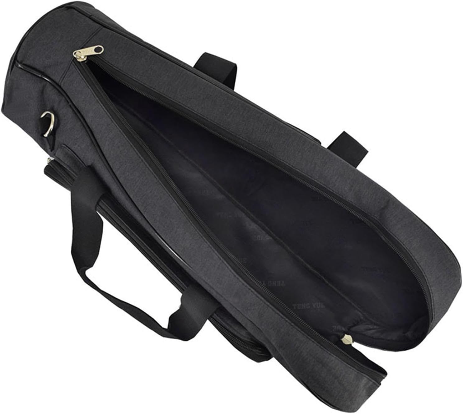 Trumpet Gig Bag Professional Carrying Case with 2 Compartments, Padded Interior, Adjustable Shoulder Strap, Carry Handle for Musical Instrument Storage