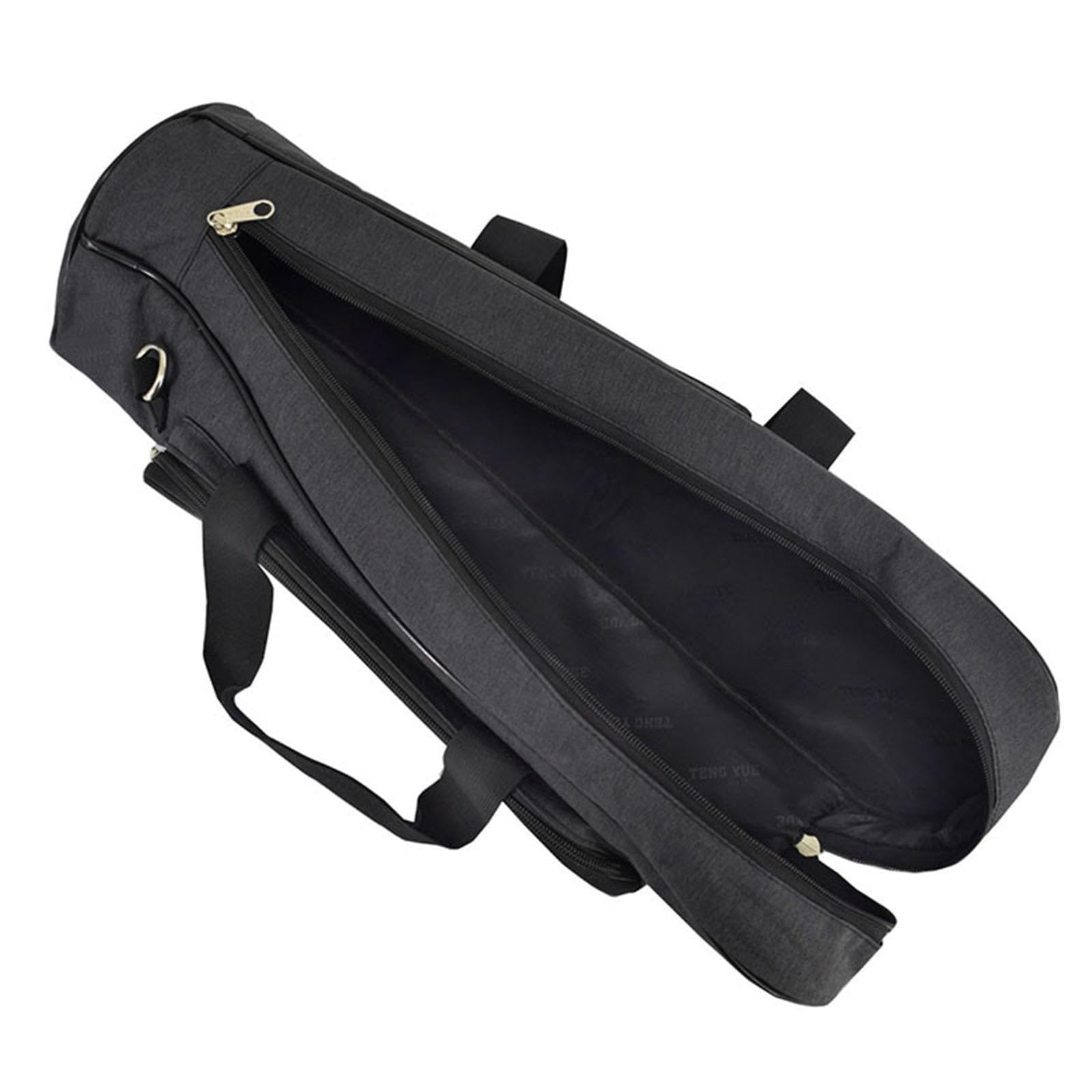 Bolsa Resistente Trompeta Pvc Lino Cremallera | asa reforzada, correa ajustable, dos compartimentos, forro grueso, protección arañazos