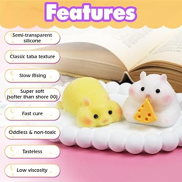 Taba Squishy Kits Flex Rubber for Squishy Making Liquid Silicone 17oz Pack Classic Tabba