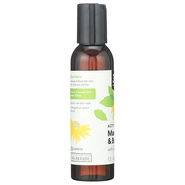 365 By Whole Foods Market Massage Oil Active Blend With Arnica, 4 Fz 4