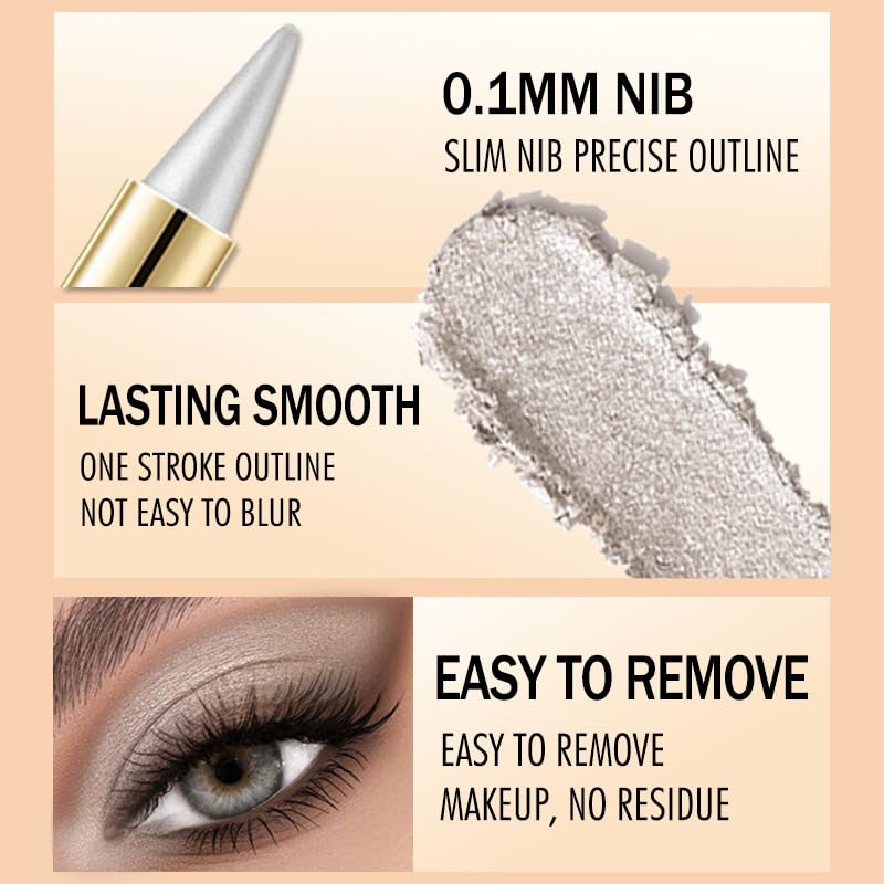 BANGFENG Ultra-Pigmented Black Eyeliner – delineador de ojos for Bold, Goth-Inspired Looks, Waterproof & Smudge-Proof Formula, Long-Lasting & Intense Color for Dramatic and Smoky Eyes Makeup