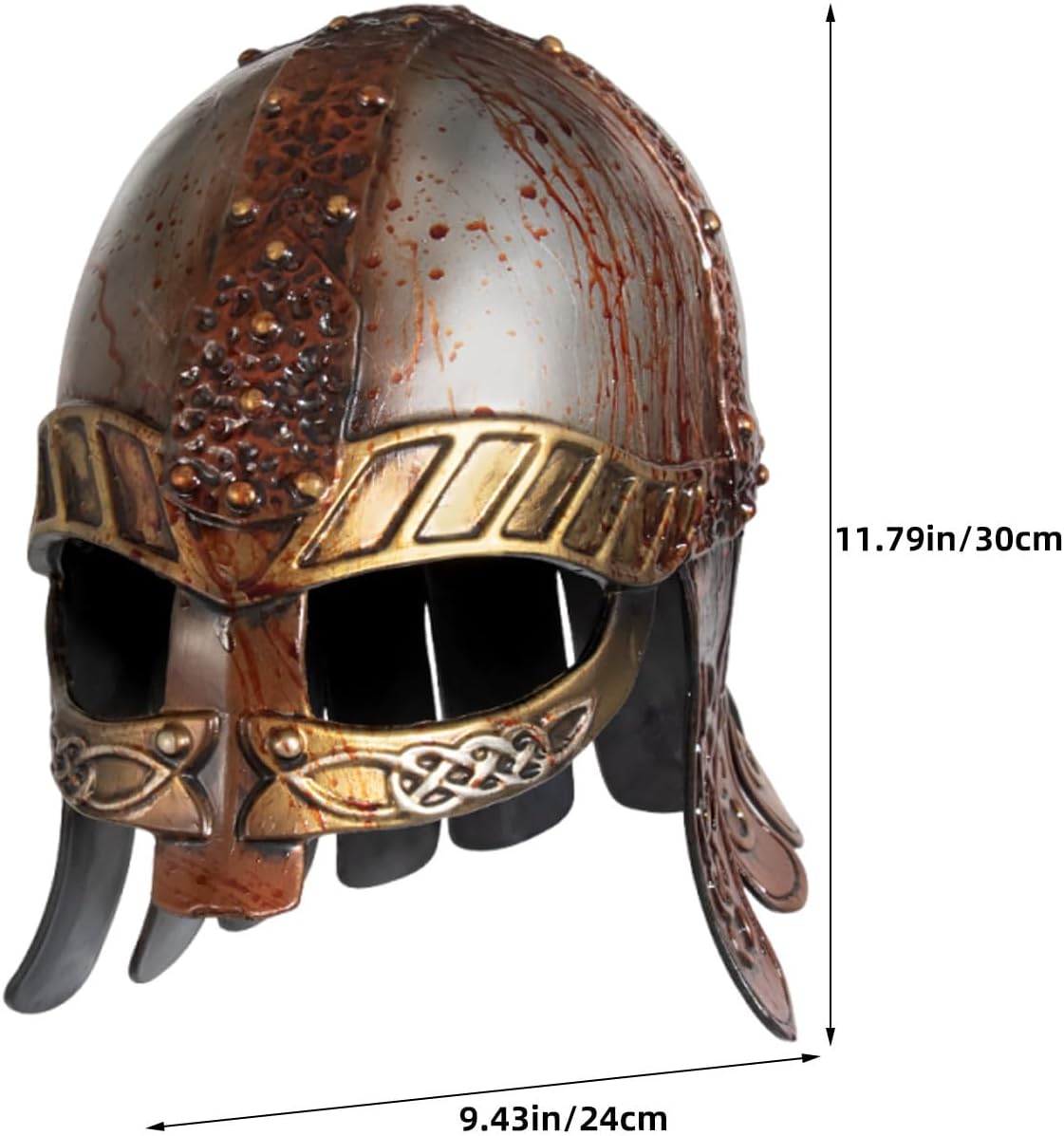 Luxshiny Viking Helmet Halloween Adult Reinforced Plastics Medieval Cosplay