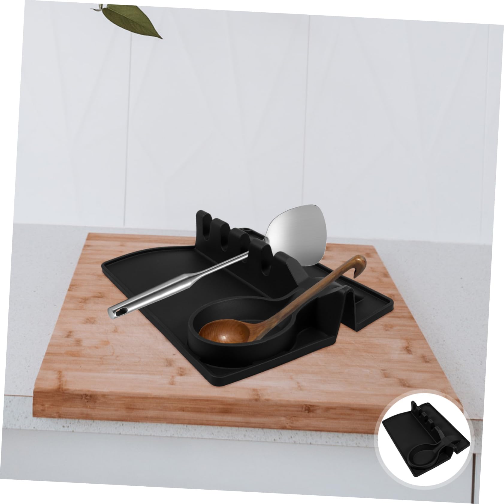 OUNONA 5stücke Spoon Rest Küchenutensilienhalter Aus Hitzebeständigem Eleganter Grauer Farbton Für Löffel Spatel Kochutensilien Für Jede Küchenarbeitsplatte