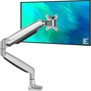 EleTab Single Monitor Arm Stand Full Motion Height Adjustable Monitor Desk Mount Fits for Computer Screen 13" to 32", up t... Price In India