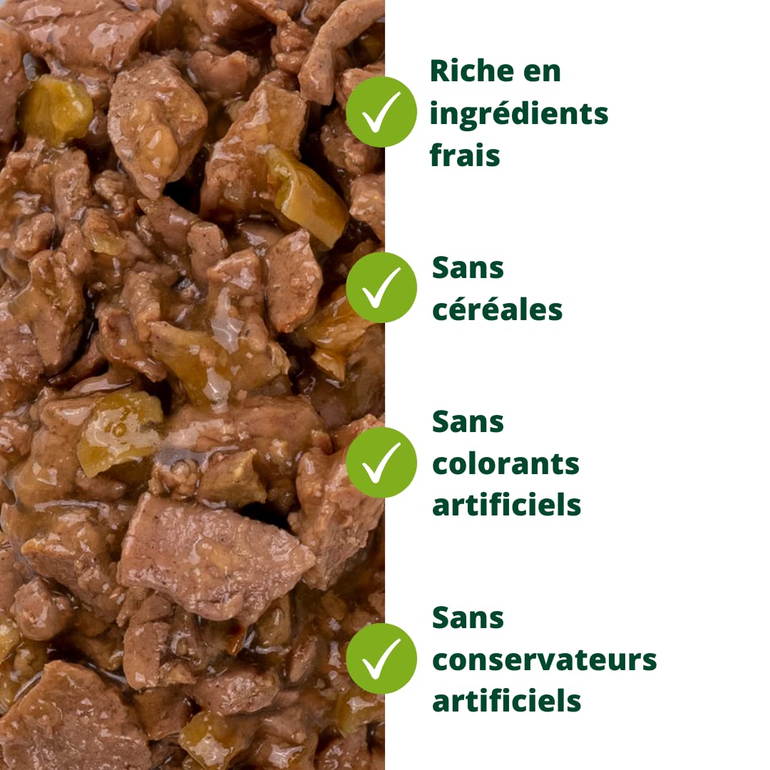 EQUILIBRE & INSTINCT - Chat Stérilisé - Sachet Nourriture Humide Multi Saveur - Énergie, Digestion, Hydratation, Défense - Recette Complète formulée avec des vétérinaires - 48x85g - Fabriqué en France