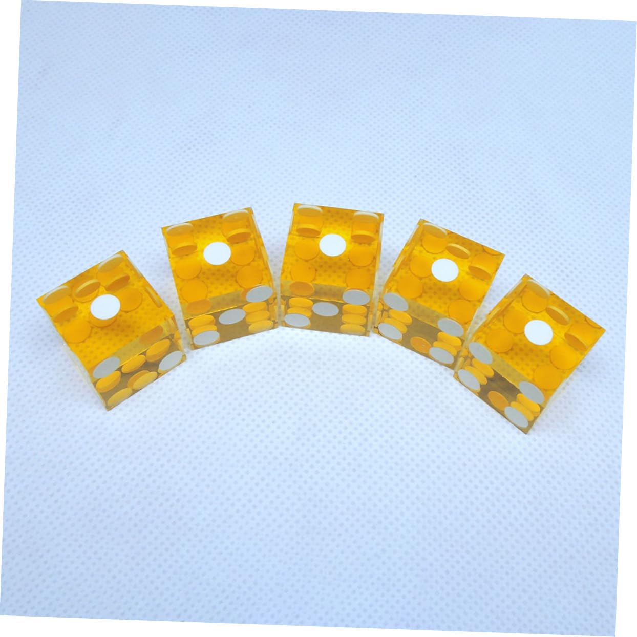 Hohopeti 5piezas Dados Acrílicos Transparentes para Fiesta Dados De Puntos Divertidos para Actividades Recreativas Mesa